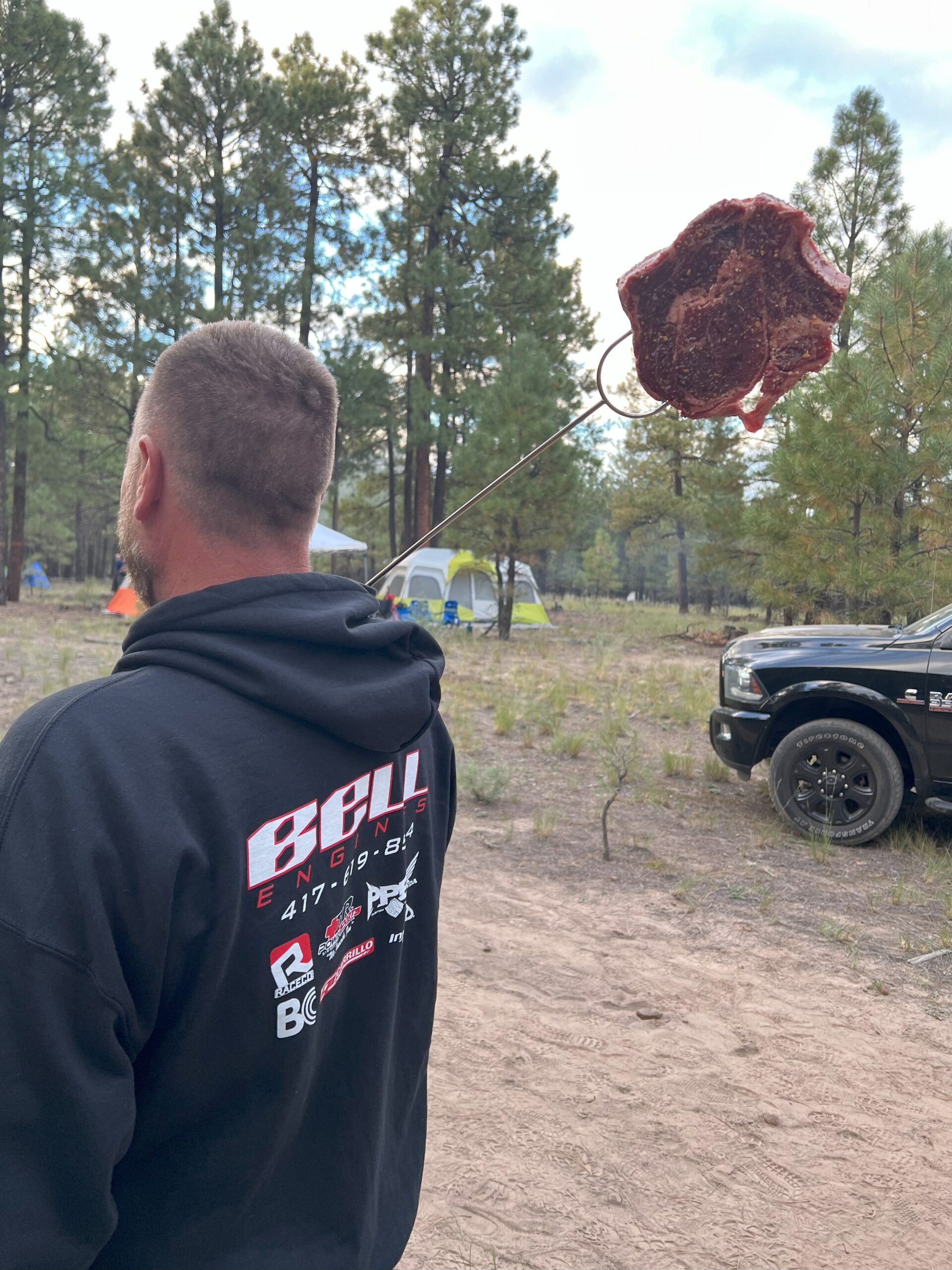 Walking a steak